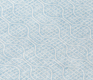 Piper Looms Chantille Geometric ACN926 Sky Machine Washable Area Rug Swatch Image