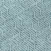 Piper Looms Chantille Geometric ACN926 Teal Machine Washable Area Rug Swatch Image