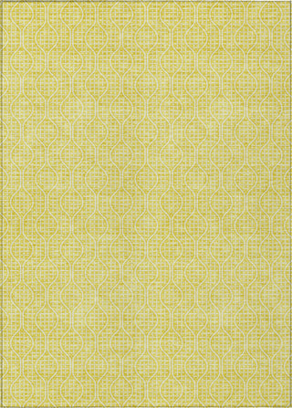 Piper Looms Chantille Geometric ACN926 Yellow Machine Washable Area Rug main image