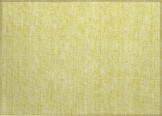 Piper Looms Chantille Geometric ACN926 Yellow Machine Washable Area Rug Scatter Main Image