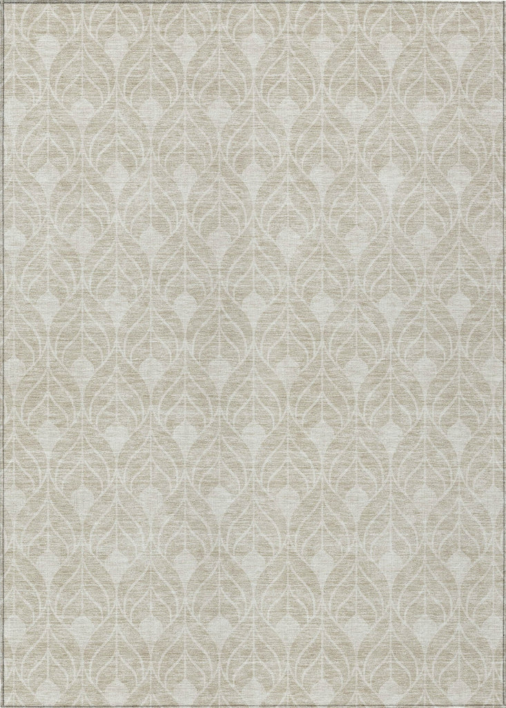 Piper Looms Chantille Geometric ACN927 Beige Machine Washable Area Rug main image