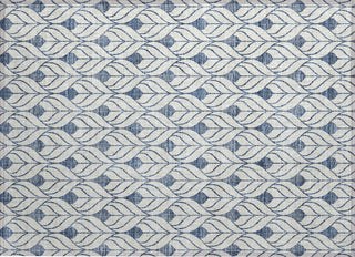 Piper Looms Chantille Geometric ACN927 Blue Machine Washable Area Rug Scatter Main Image
