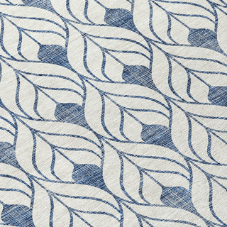 Piper Looms Chantille Geometric ACN927 Blue Machine Washable Area Rug Swatch Image