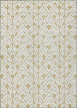 Piper Looms Chantille Geometric ACN927 Gold Machine Washable Area Rug main image