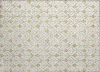 Piper Looms Chantille Geometric ACN927 Gold Machine Washable Area Rug Scatter Main Image