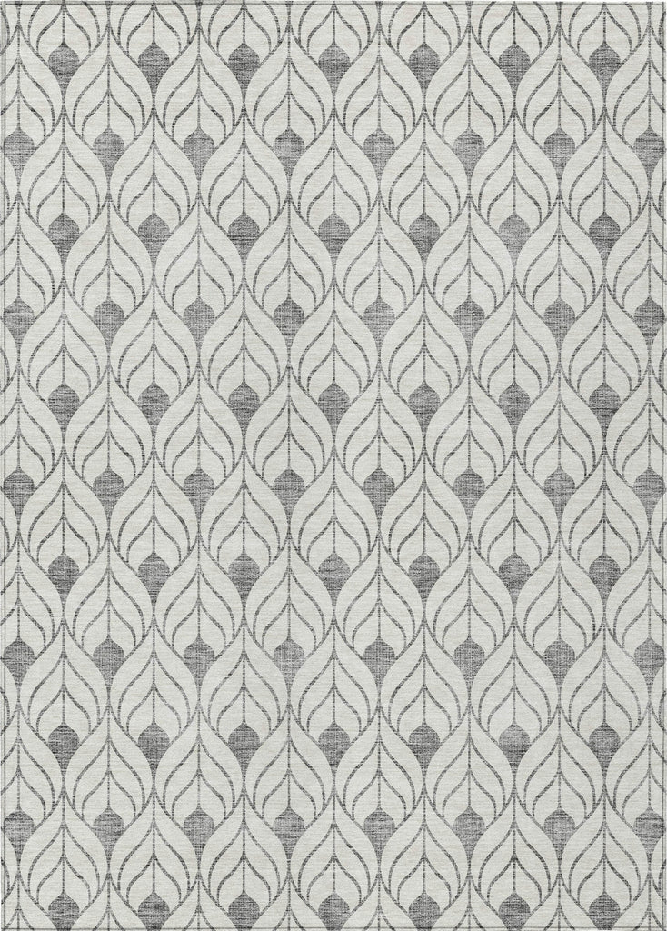 Piper Looms Chantille Geometric ACN927 Gray Machine Washable Area Rug main image