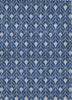 Piper Looms Chantille Geometric ACN927 Navy Machine Washable Area Rug main image