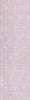 Piper Looms Chantille Geometric ACN927 Pink Machine Washable Area Rug Runner Main Image