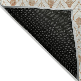 Piper Looms Chantille Geometric ACN927 Salmon Machine Washable Area Rug Backing Image
