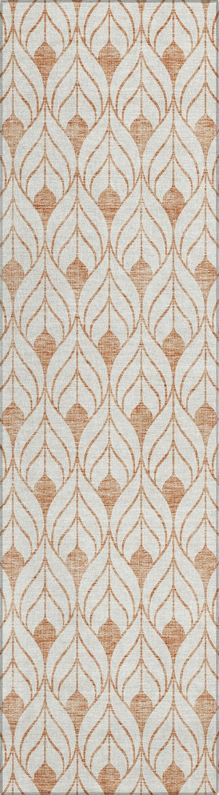 Piper Looms Chantille Geometric ACN927 Salmon Machine Washable Area Rug Runner Main Image