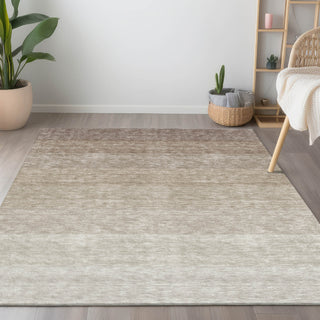 Piper Looms Chantille Ombre ACN928 Beige Machine Washable Area Rug Lifestyle Image Feature