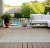 Piper Looms Chantille Ombre ACN928 Beige Machine Washable Area Rug Outdoor Lifestyle Image Feature