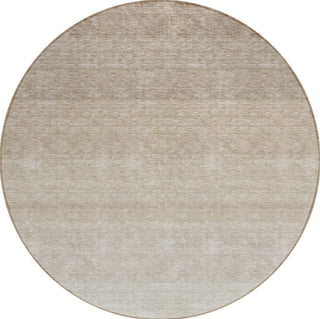 Piper Looms Chantille Ombre ACN928 Beige Machine Washable Area Rug Round Main Image
