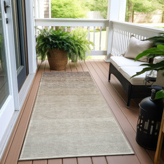 Piper Looms Chantille Ombre ACN928 Beige Machine Washable Area Rug Runner Outdoor Lifestyle Image Feature