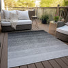 Piper Looms Chantille Ombre ACN928 Black Machine Washable Area Rug Outdoor Lifestyle Image Feature