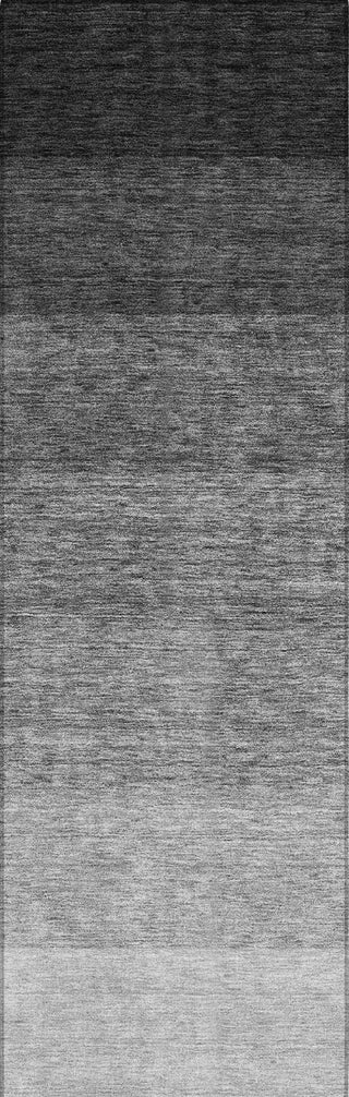 Piper Looms Chantille Ombre ACN928 Black Machine Washable Area Rug Runner Main Image