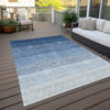 Piper Looms Chantille Ombre ACN928 Blue Machine Washable Area Rug Outdoor Lifestyle Image Feature