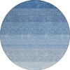 Piper Looms Chantille Ombre ACN928 Blue Machine Washable Area Rug Round Main Image