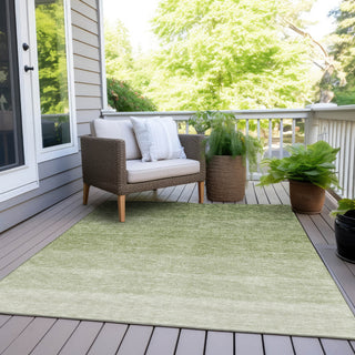 Piper Looms Chantille Ombre ACN928 Green Machine Washable Area Rug Outdoor Lifestyle Image Feature