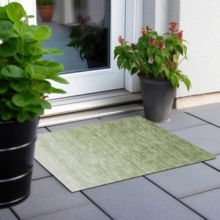 Piper Looms Chantille Ombre ACN928 Green Machine Washable Area Rug Scatter Outdoor Lifestyle Image Feature