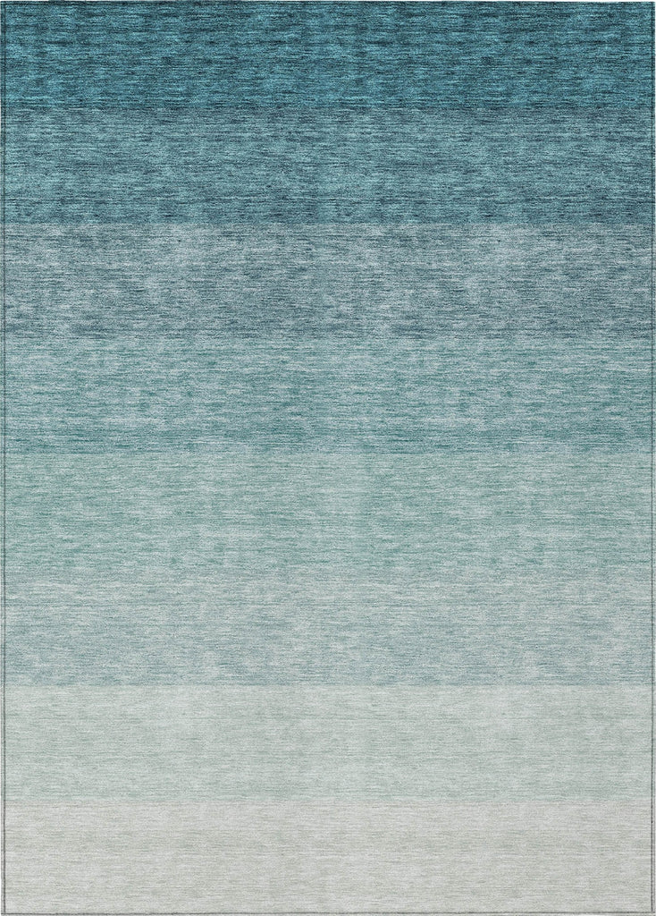 Piper Looms Chantille Ombre ACN928 Teal Machine Washable Area Rug main image