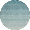 Piper Looms Chantille Ombre ACN928 Teal Machine Washable Area Rug Round Main Image