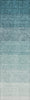 Piper Looms Chantille Ombre ACN928 Teal Machine Washable Area Rug Runner Main Image