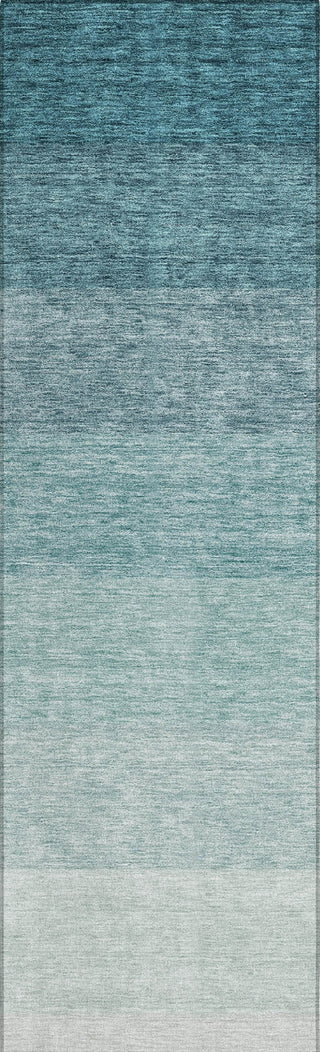 Piper Looms Chantille Ombre ACN928 Teal Machine Washable Area Rug Runner Main Image