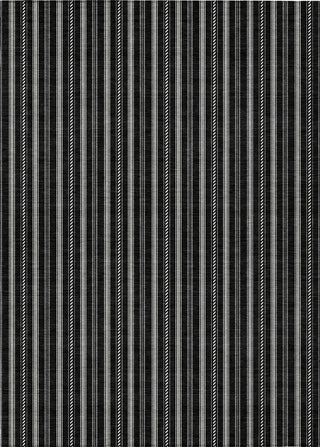 Piper Looms Chantille Stripes ACN929 Black Machine Washable Area Rug main image