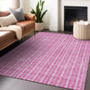 Piper Looms Chantille Stripes ACN929 Blush Machine Washable Area Rug Lifestyle Image Feature