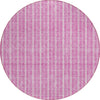 Piper Looms Chantille Stripes ACN929 Blush Machine Washable Area Rug Round Main Image