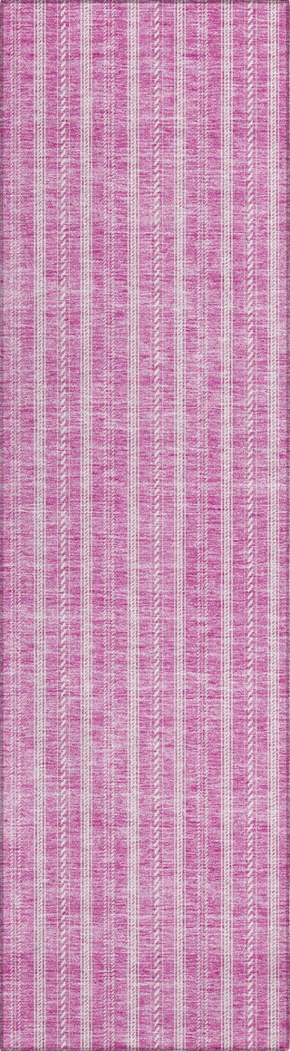 Piper Looms Chantille Stripes ACN929 Blush Machine Washable Area Rug Runner Main Image