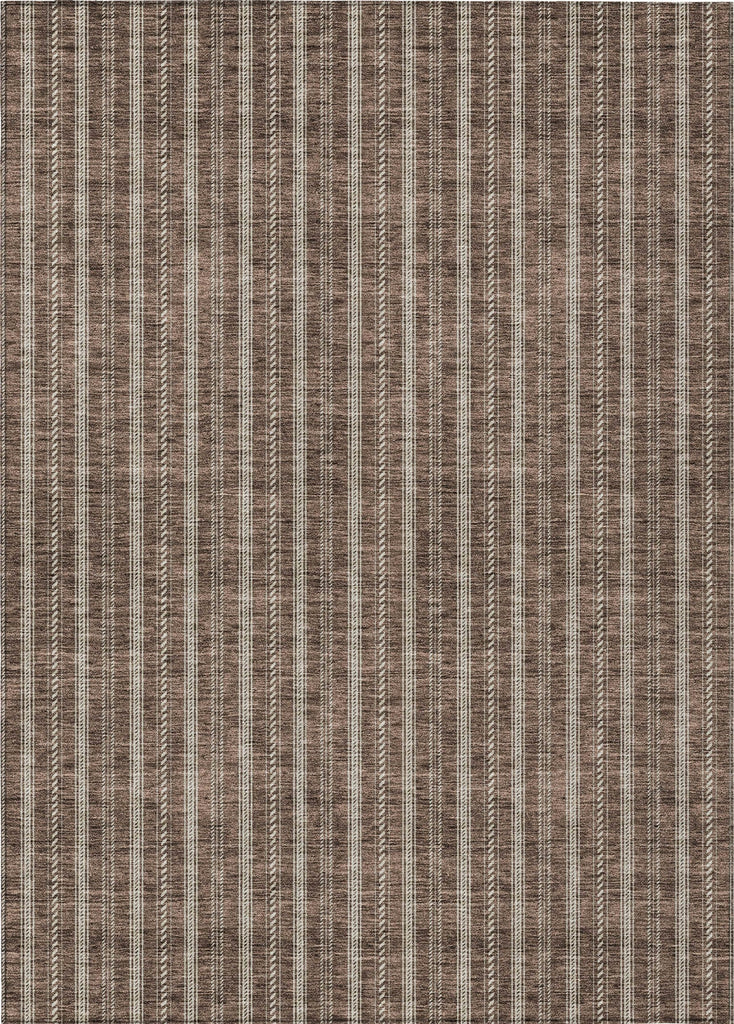 Piper Looms Chantille Stripes ACN929 Brown Machine Washable Area Rug main image