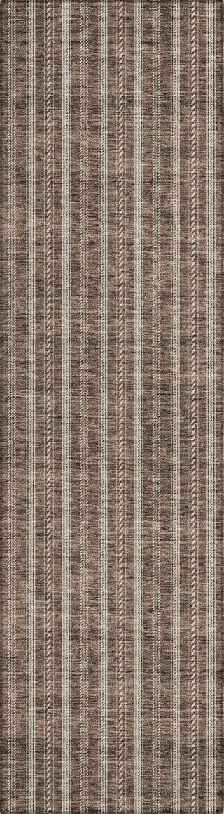 Piper Looms Chantille Stripes ACN929 Brown Machine Washable Area Rug Runner Main Image