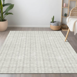 Piper Looms Chantille Stripes ACN929 Ivory Machine Washable Area Rug Lifestyle Image Feature