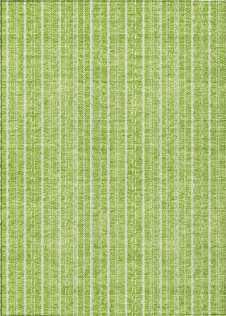 Piper Looms Chantille Stripes ACN929 Lime Machine Washable Area Rug main image