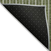 Piper Looms Chantille Stripes ACN929 Olive Machine Washable Area Rug Backing Image