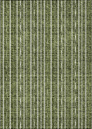 Piper Looms Chantille Stripes ACN929 Olive Machine Washable Area Rug main image