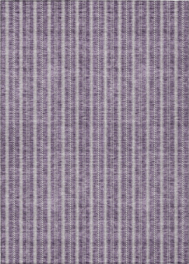 Piper Looms Chantille Stripes ACN929 Purple Machine Washable Area Rug main image
