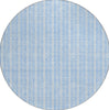 Piper Looms Chantille Stripes ACN929 Sky Machine Washable Area Rug Round Main Image