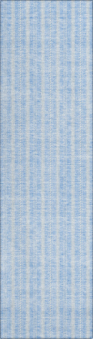 Piper Looms Chantille Stripes ACN929 Sky Machine Washable Area Rug Runner Main Image