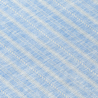 Piper Looms Chantille Stripes ACN929 Sky Machine Washable Area Rug Swatch Image