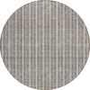 Piper Looms Chantille Stripes ACN929 Taupe Machine Washable Area Rug Round Main Image