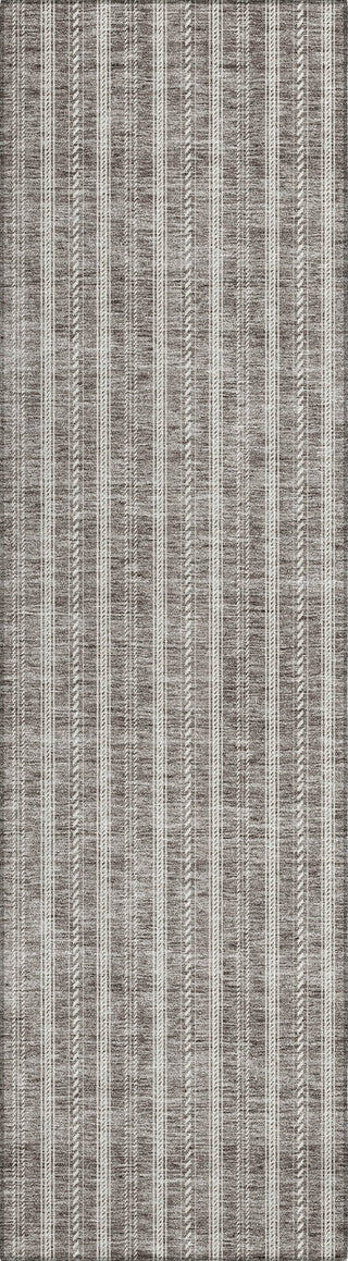 Piper Looms Chantille Stripes ACN929 Taupe Machine Washable Area Rug Runner Main Image