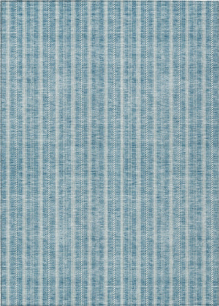 Piper Looms Chantille Stripes ACN929 Teal Machine Washable Area Rug main image
