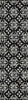 Piper Looms Chantille Floral ACN930 Black Machine Washable Area Rug Runner Main Image