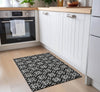 Piper Looms Chantille Floral ACN930 Black Machine Washable Area Rug Scatter Lifestyle Image Feature