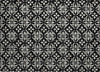Piper Looms Chantille Floral ACN930 Black Machine Washable Area Rug Scatter Main Image