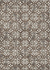Piper Looms Chantille Floral ACN930 Brown Machine Washable Area Rug main image