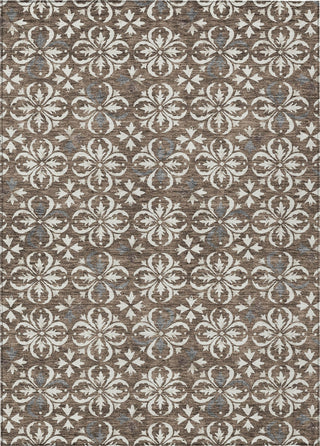 Piper Looms Chantille Floral ACN930 Brown Machine Washable Area Rug main image